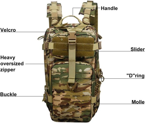 Heavy-Duty Multipurpose Tactical Backpack