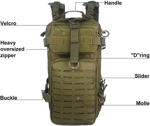 Heavy-Duty Multipurpose Tactical Backpack