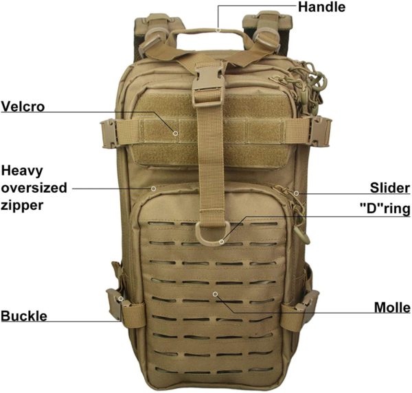 Heavy-Duty Multipurpose Tactical Backpack