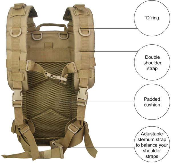 Heavy-Duty Multipurpose Tactical Backpack