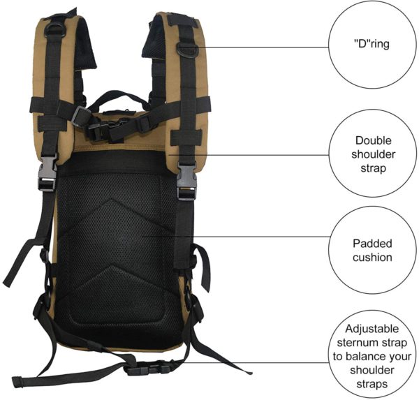 Heavy-Duty Multipurpose Tactical Backpack