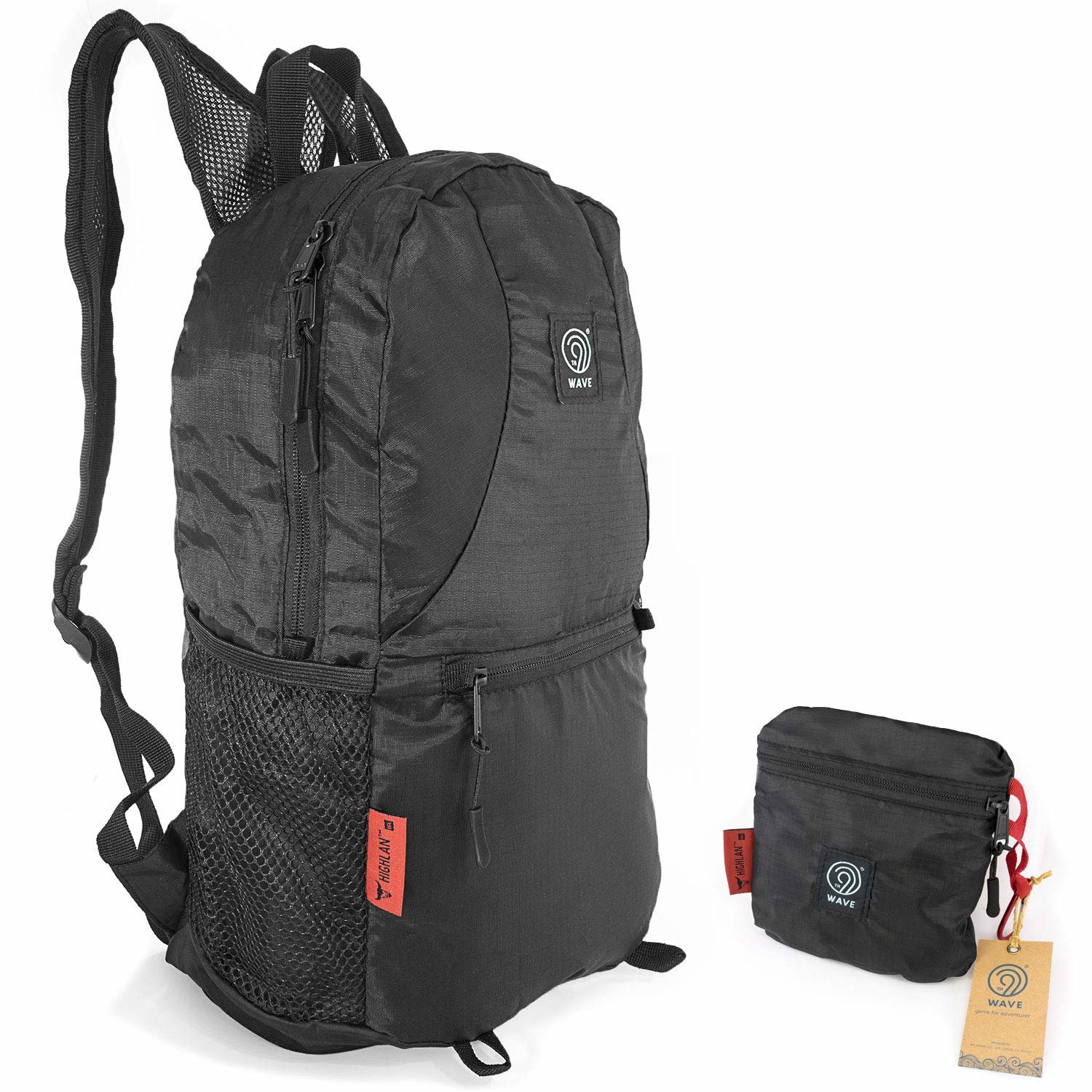 Lightweight Navy Day Pack with Foldable Design