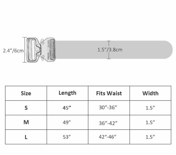 Military Style Webbing Belt