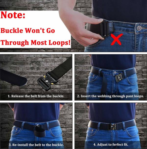 Military Style Webbing Belt
