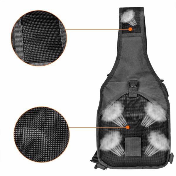 Tactical Molle Sling Backpack with Electronics Pocket
