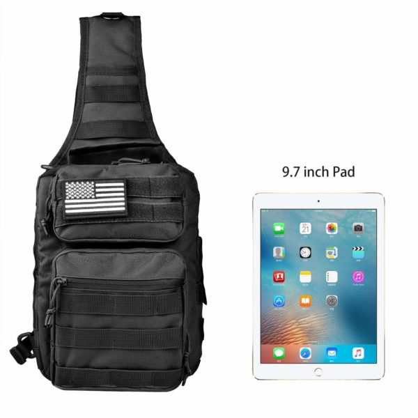 Tactical Molle Sling Backpack with Electronics Pocket