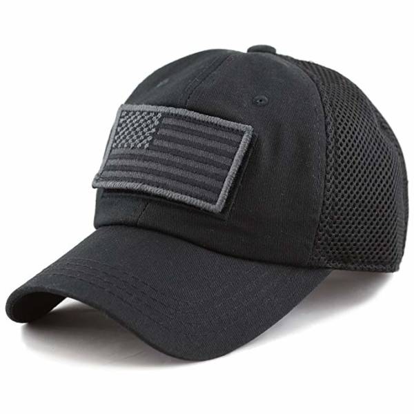 USA Flag Patch Buckle Mesh Cap