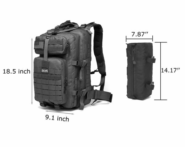 Waterproof Military Tactical Backpack + 2 Detachable packs