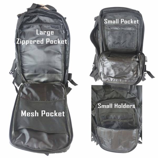 Waterproof Military Tactical Backpack + 2 Detachable packs